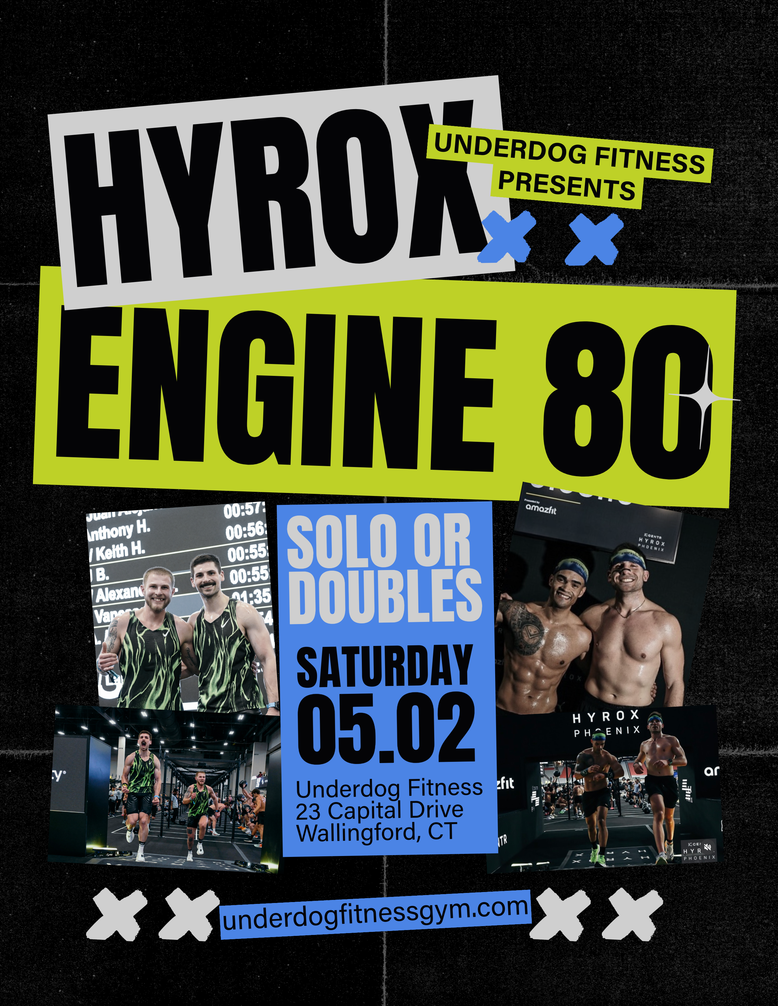 HYROX ENGINE 80 Hosted by Underdog Fitness logo
