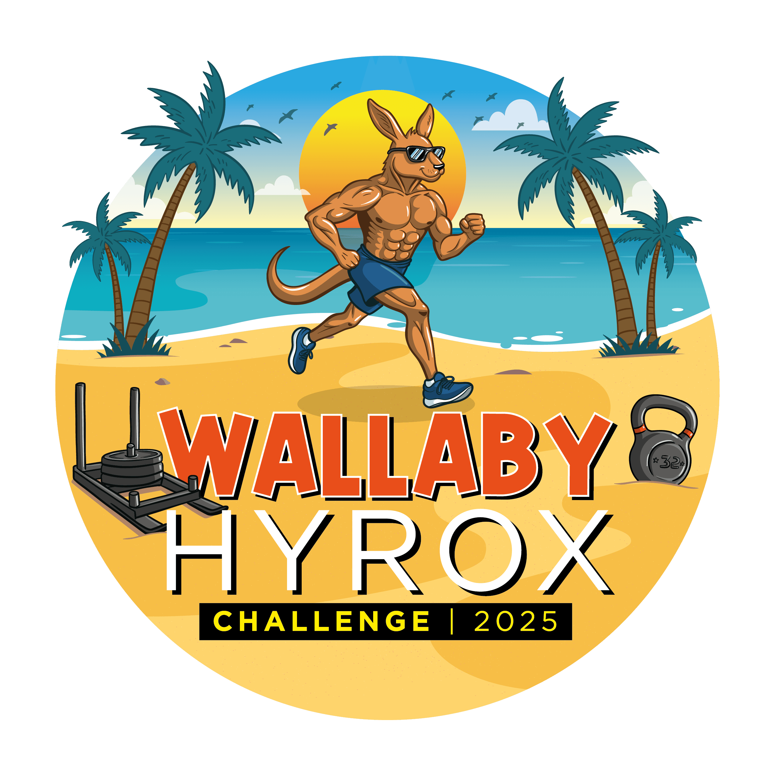 Wallaby Hyrox Challenge Bordeaux  logo