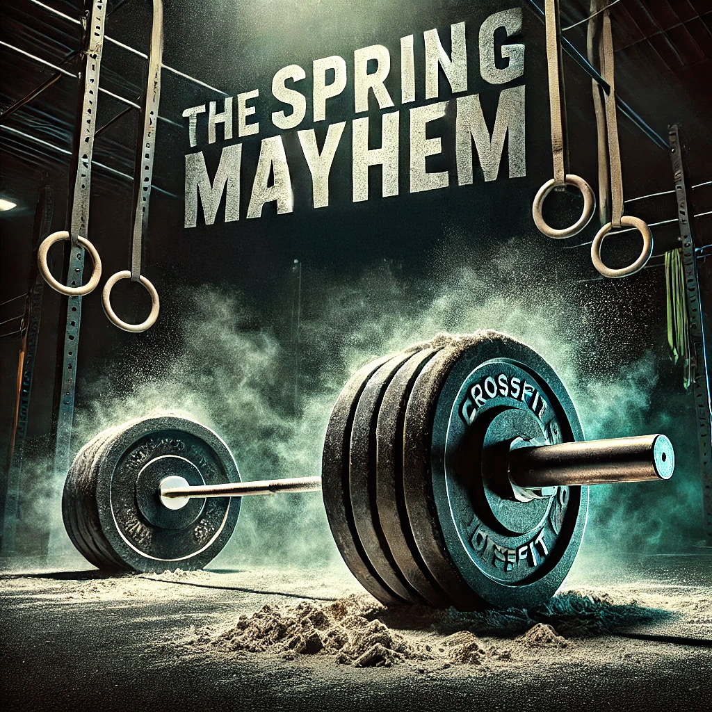 The Spring Mayhem logo