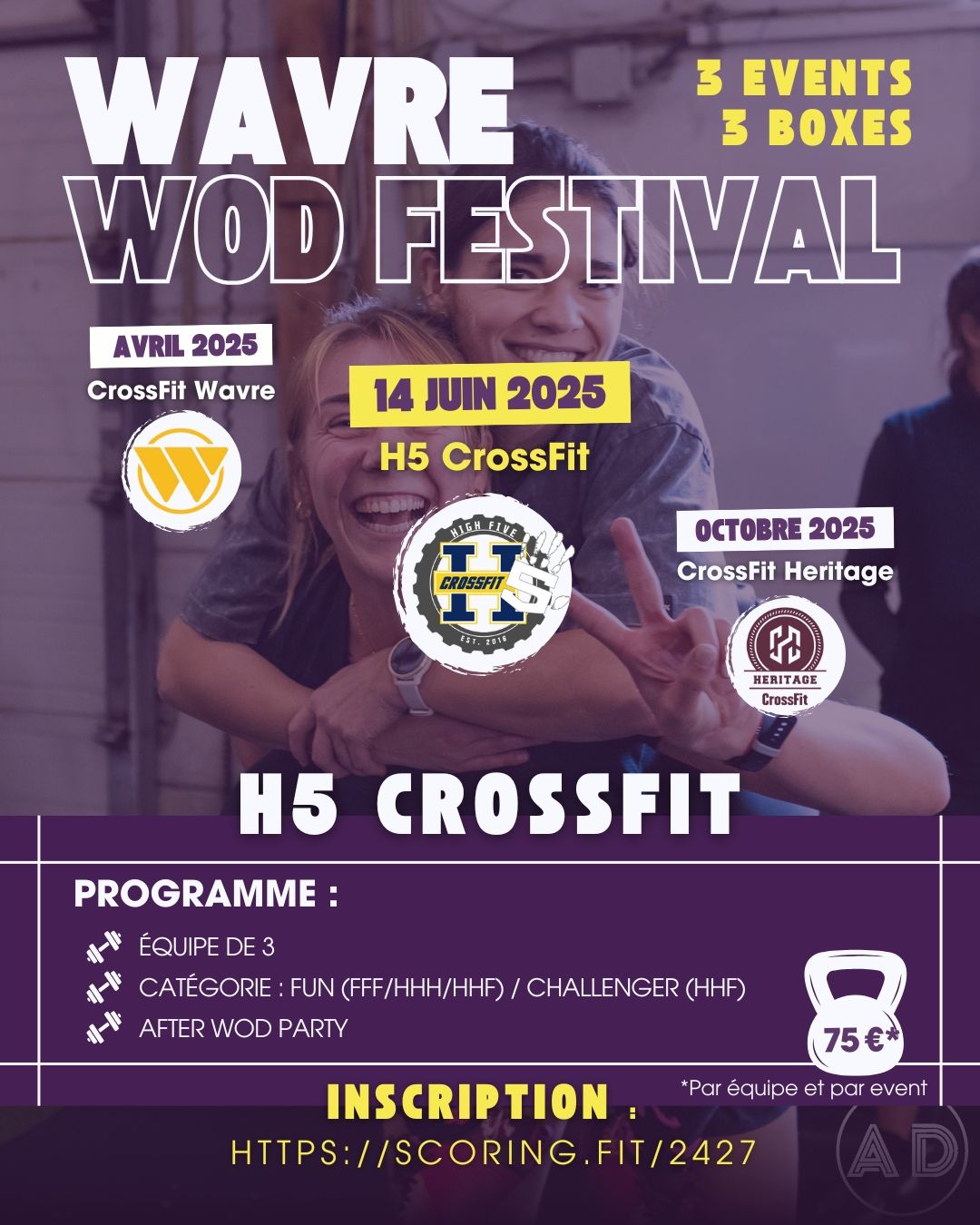 Wavre Wod Festival H5 CrossFit Edition logo