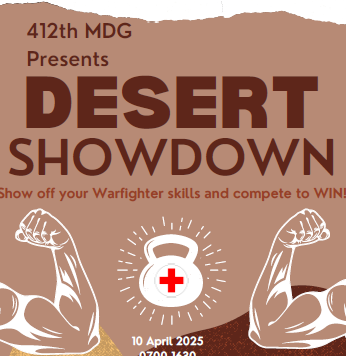 Edwards AFB 412 MDG's Desert Showdown logo