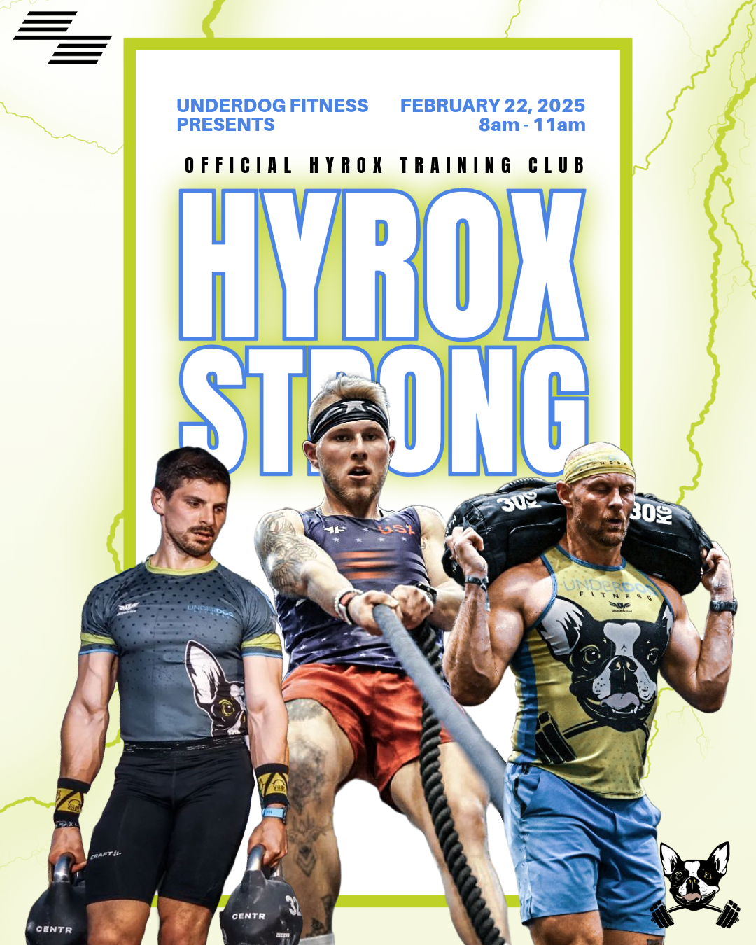 HYROX STRONG! Hosted by Underdog Fitness logo
