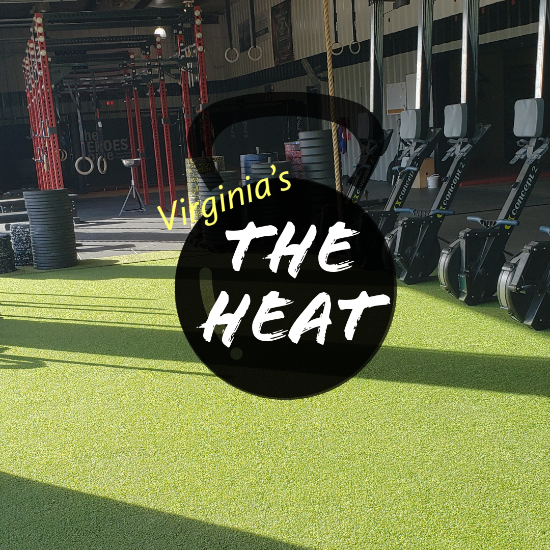 Virginia's "THE HEAT" RX & Scaled Fitness Competition logo