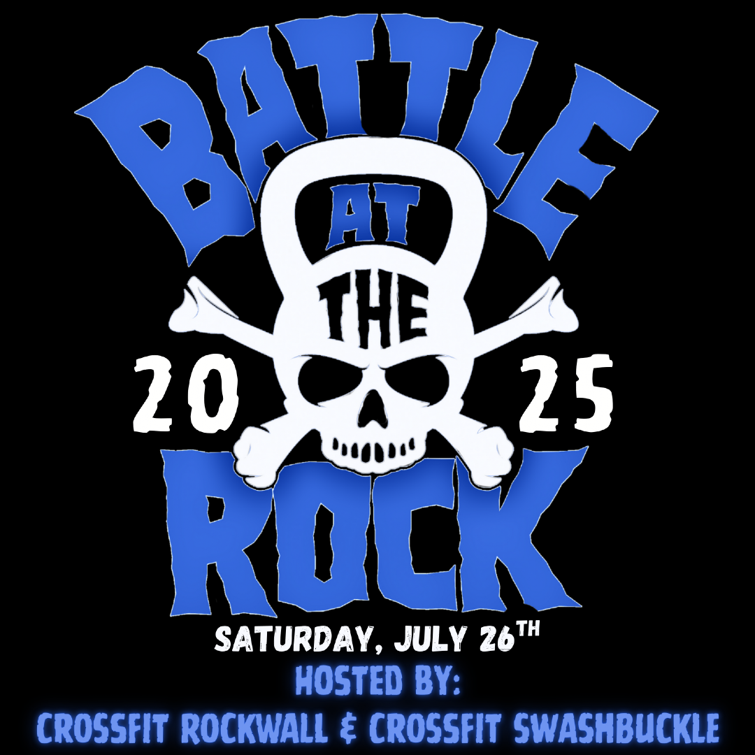 2025 Battle At The Rock @ CrossFit Rockwall and CrossFit Swashbuckle logo