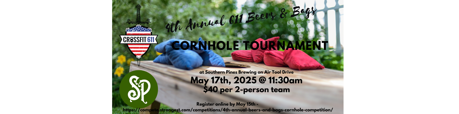4th Annual Beers and Bags Cornhole Tournament logo