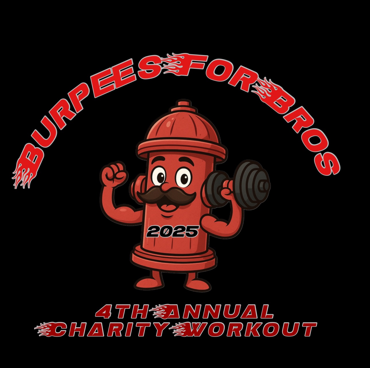 Burpees for Bros 2025 logo