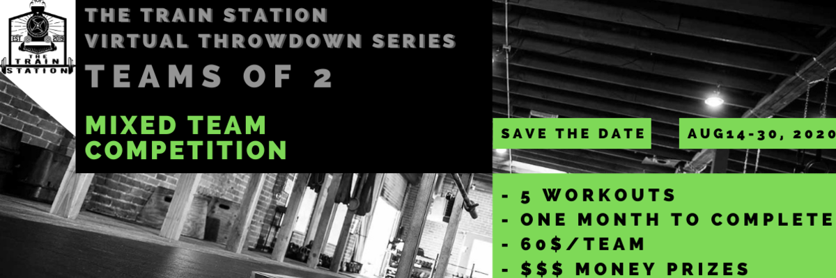 THE TRAIN STATION  VIRTUAL THROWDOWN SERIES -MIXED PARTNER COMPETITION logo