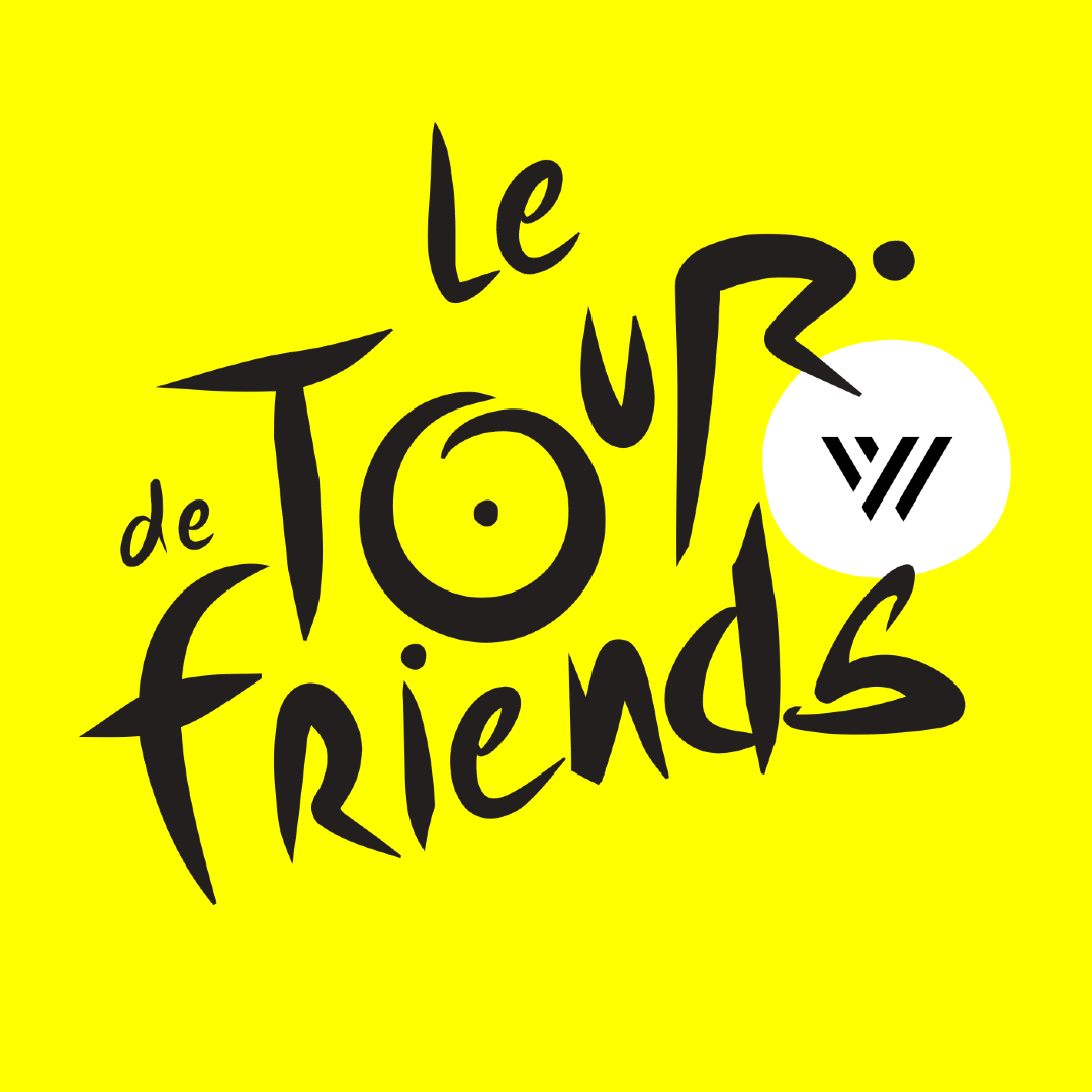 Tour de Friends by Wolfpack logo