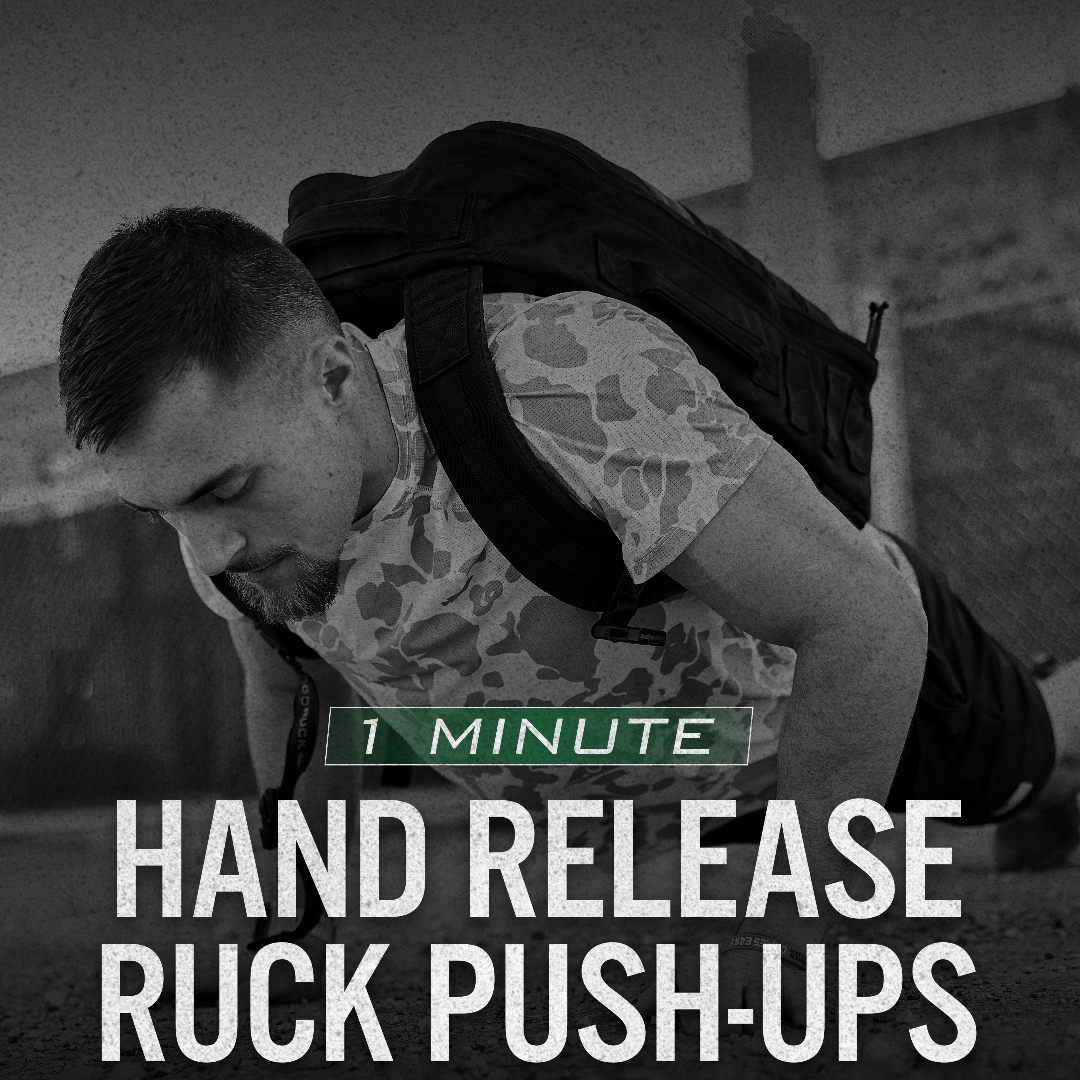SUPERHUMAN GAMES x GORUCK Ruck Hand Release Push Up Challenge (1 min)  logo