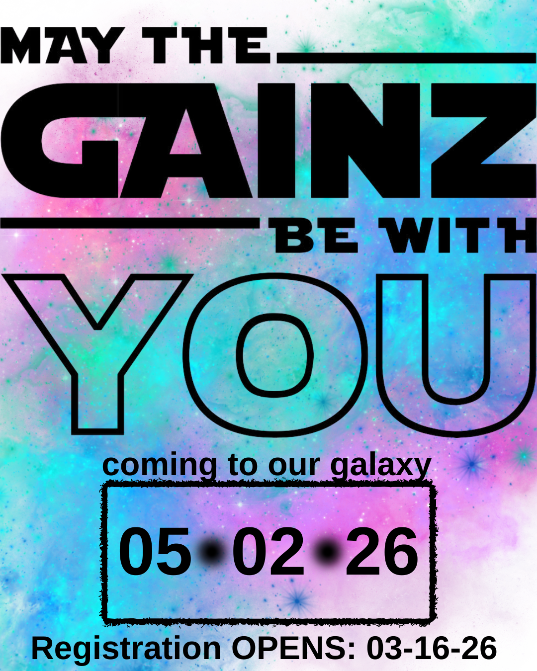 May the Gainz Be With You 2026 logo