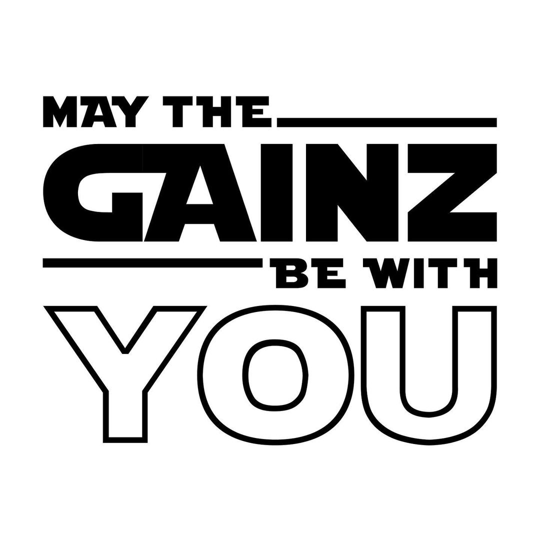May the Gainz Be With You 2025 logo