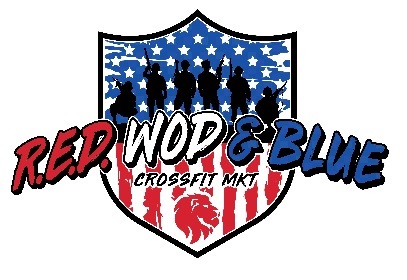 R.E.D. WOD & BLUE '25 logo