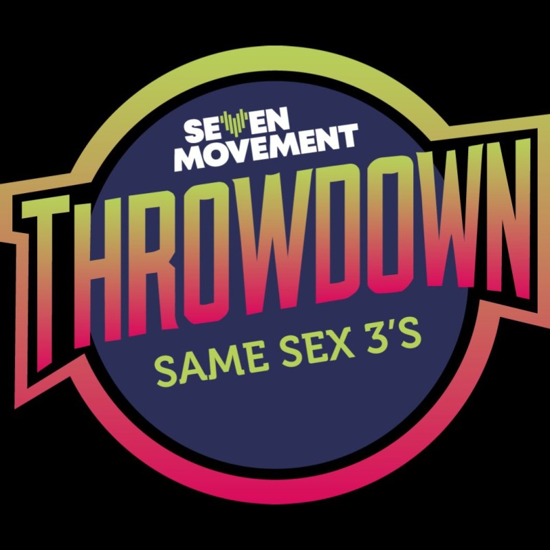 Seven Movement Throwdown - Same Sex 3s logo