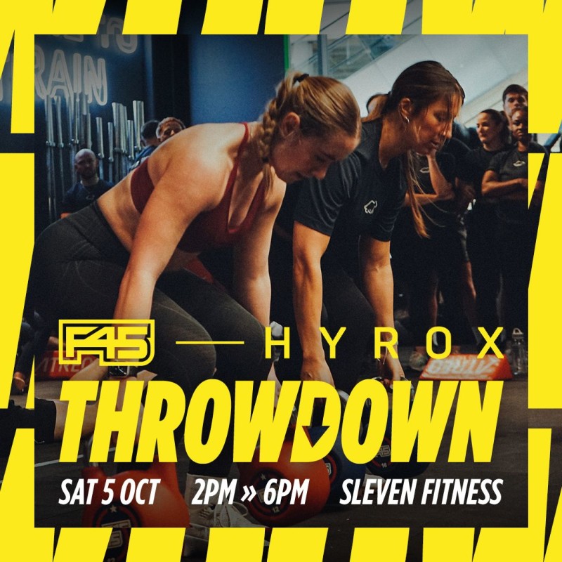 F45 x Hyrox Throwdown logo