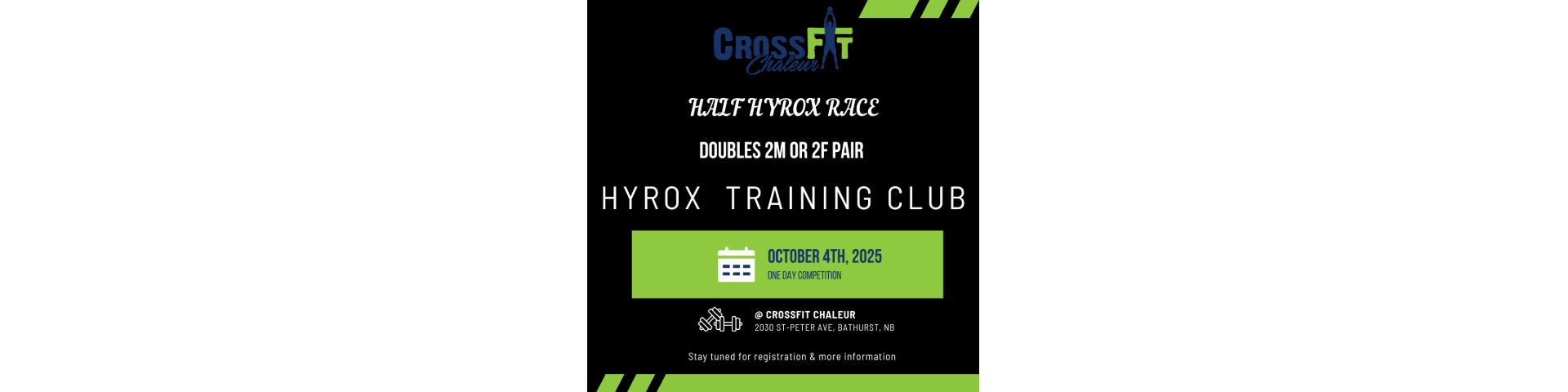 CrossFit Chaleur Half HYROX In Pairs (MM or FF) logo
